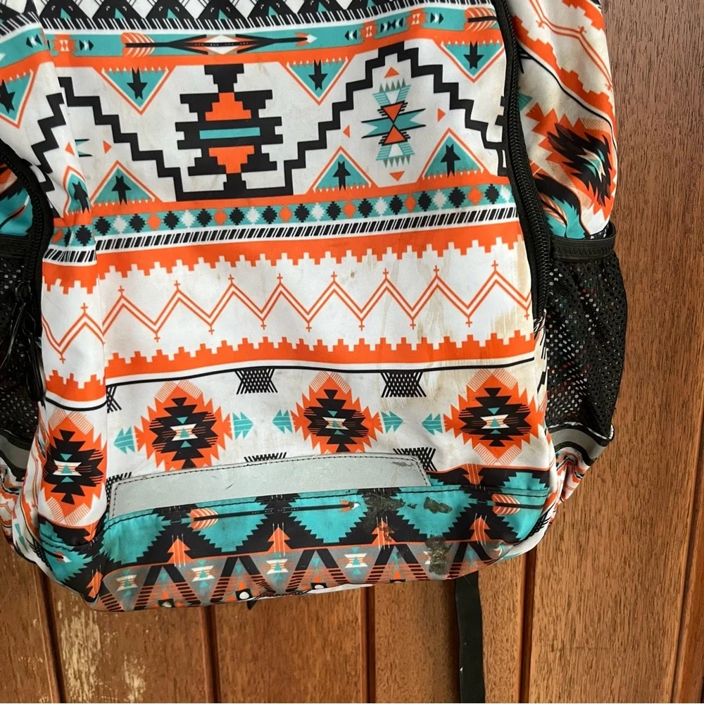 Aztec Patterned Backpack - Picture 2 of 8